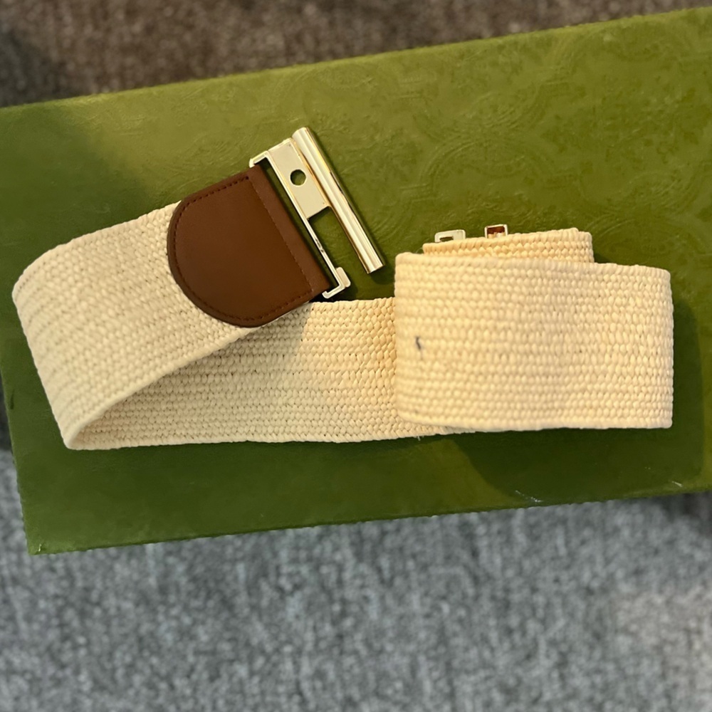Lauren Conrad Women's Belt XL Tan Brown Beige Rustic Woven - Picture 3 of 6